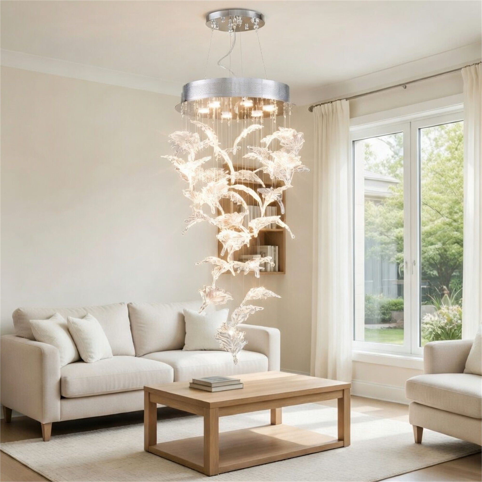 Autumn Leaf Multi Light Pendant,